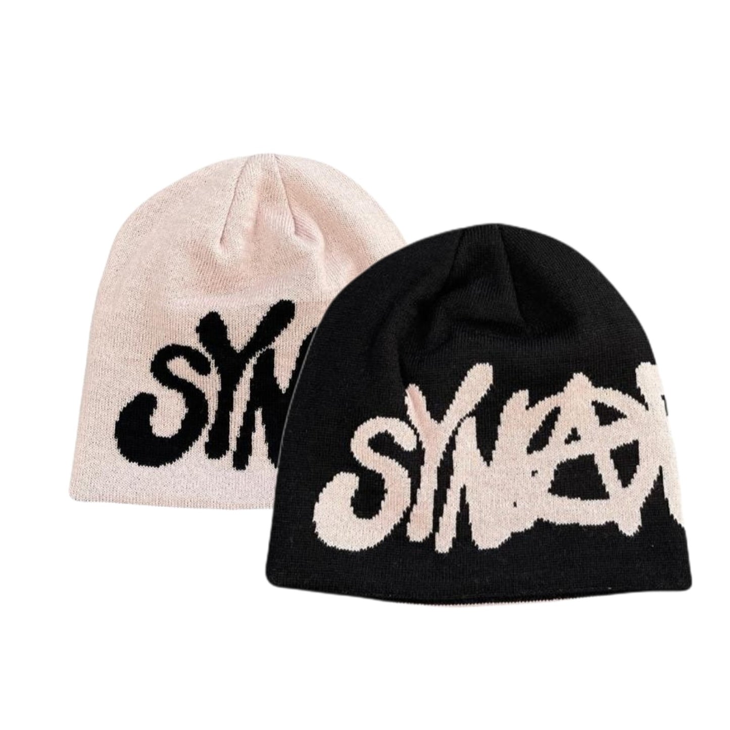 SYNA WORLD REVERSIBLE SYNARCHY BEANIE 【BLACK x ROSE GOLD】