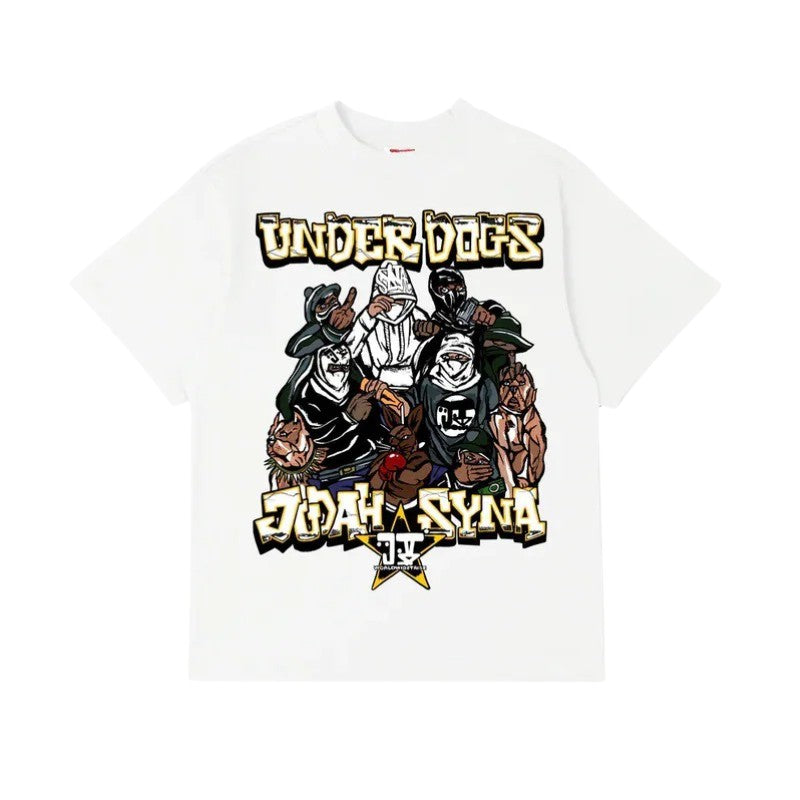 Syna x Judah Tribe Under Dogs T-Shirt 'White