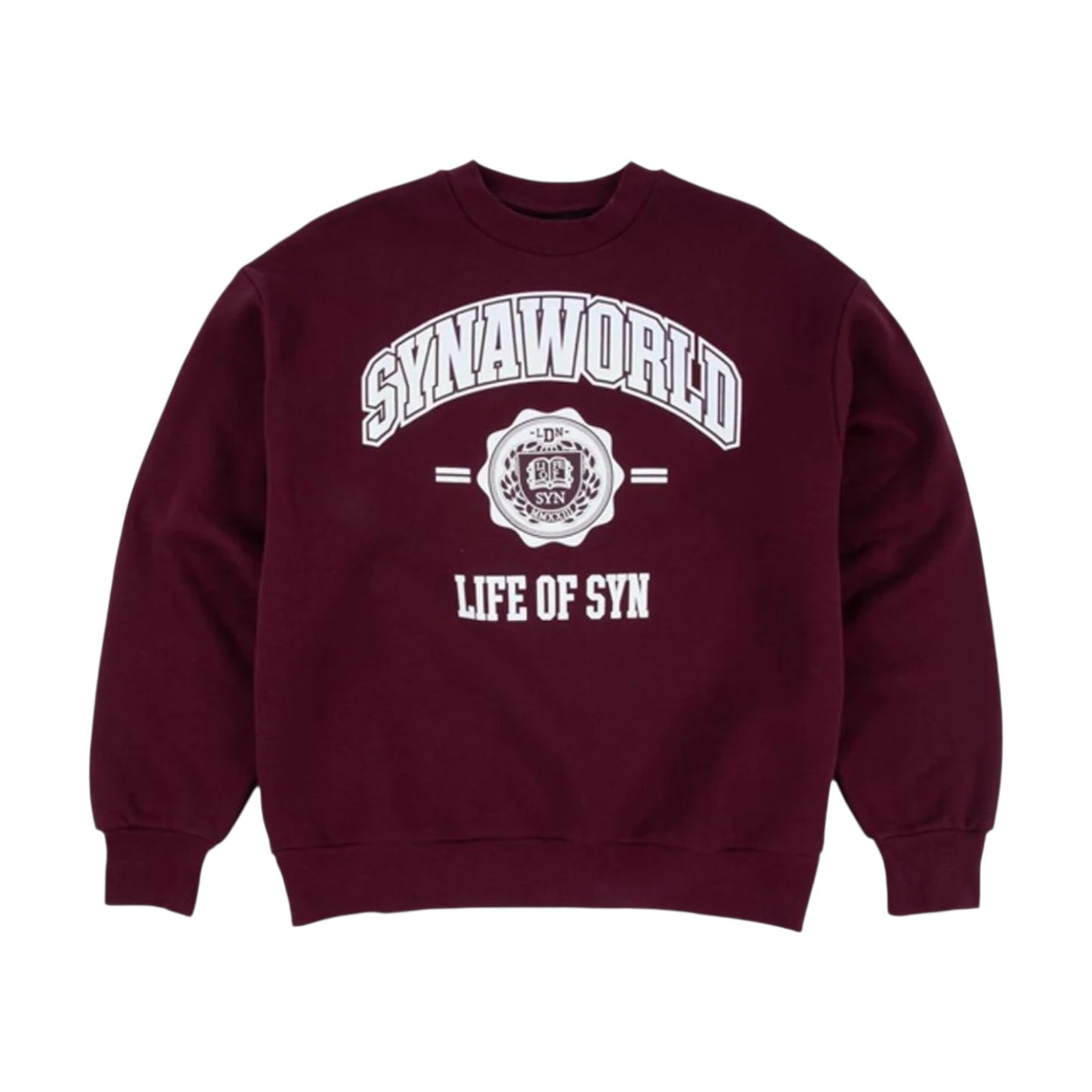 Syna World College Crew Sweater - Burgundy