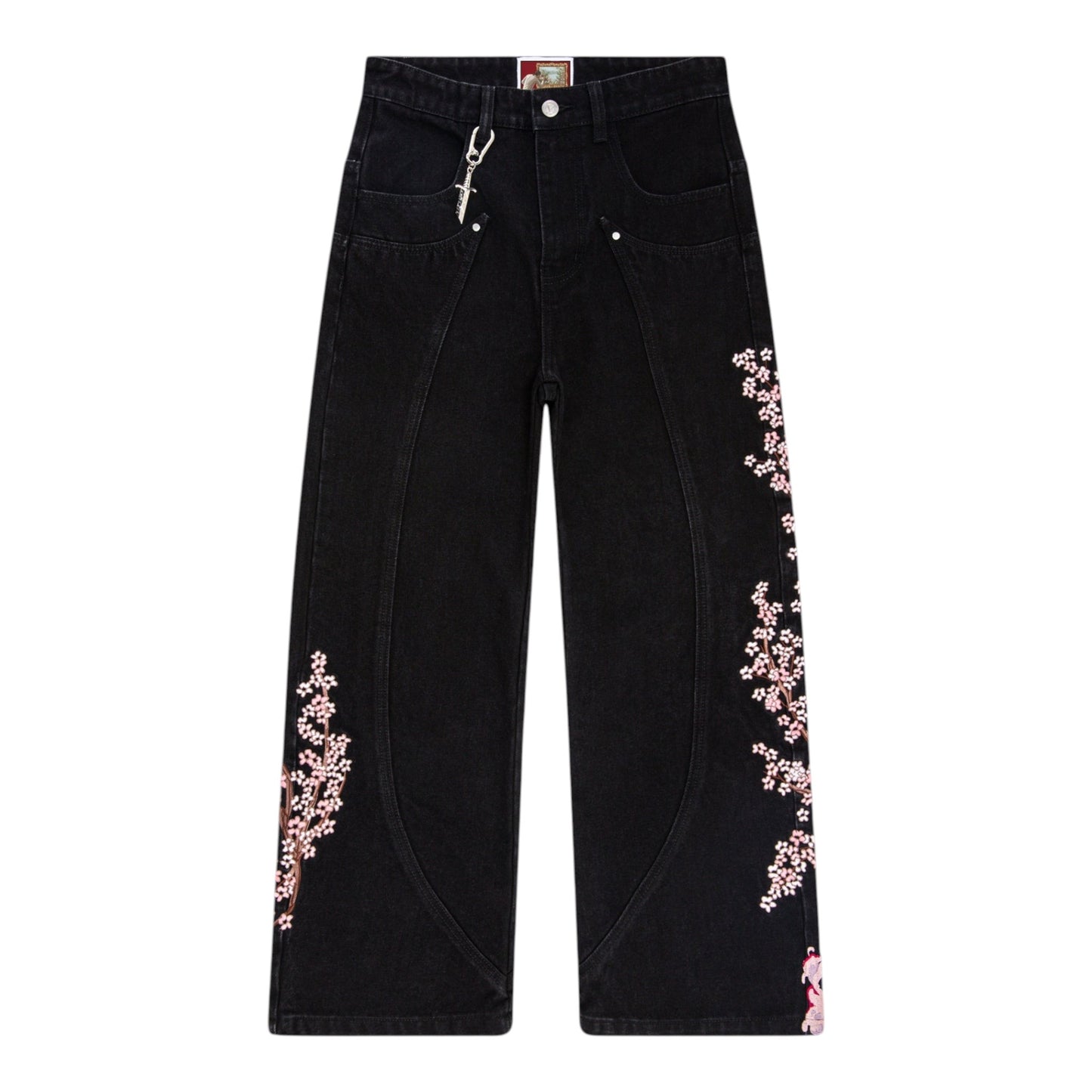 Blossom Black Denim