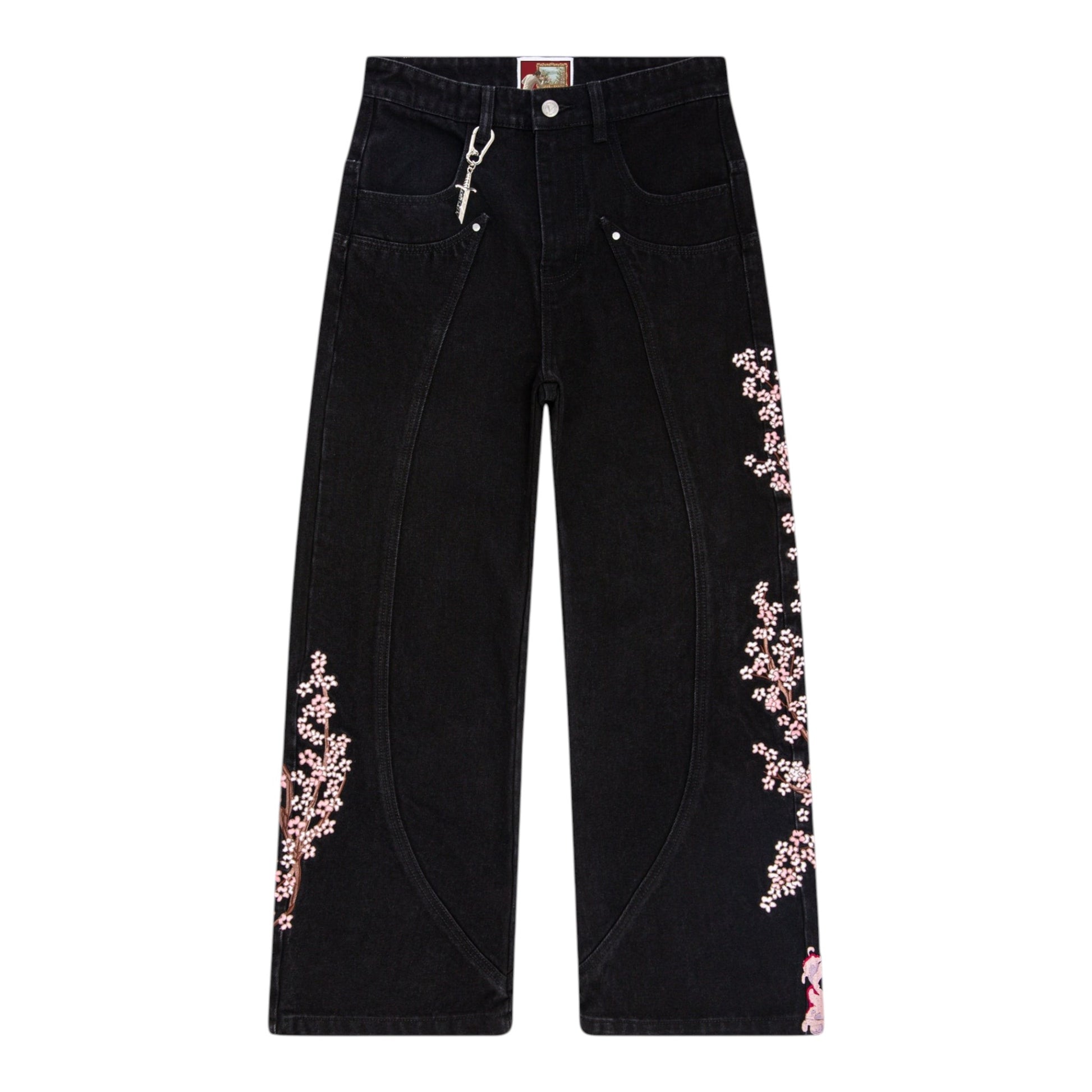 Blossom Black Denim