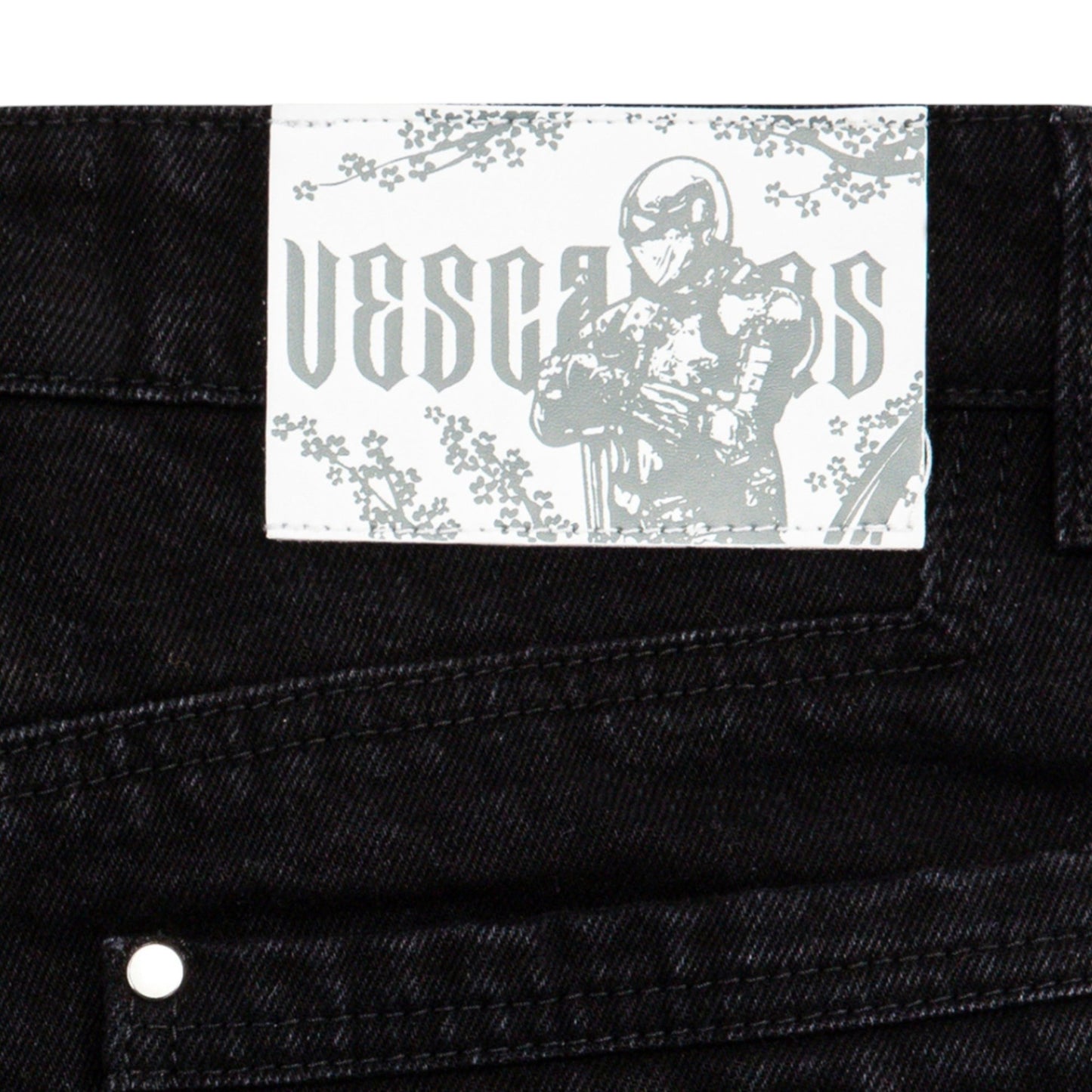 Blossom Black Denim