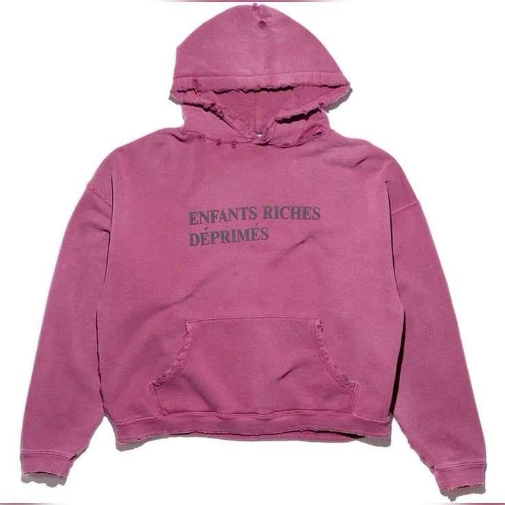 Enfants Riches Déprimés logo hoodie in pink