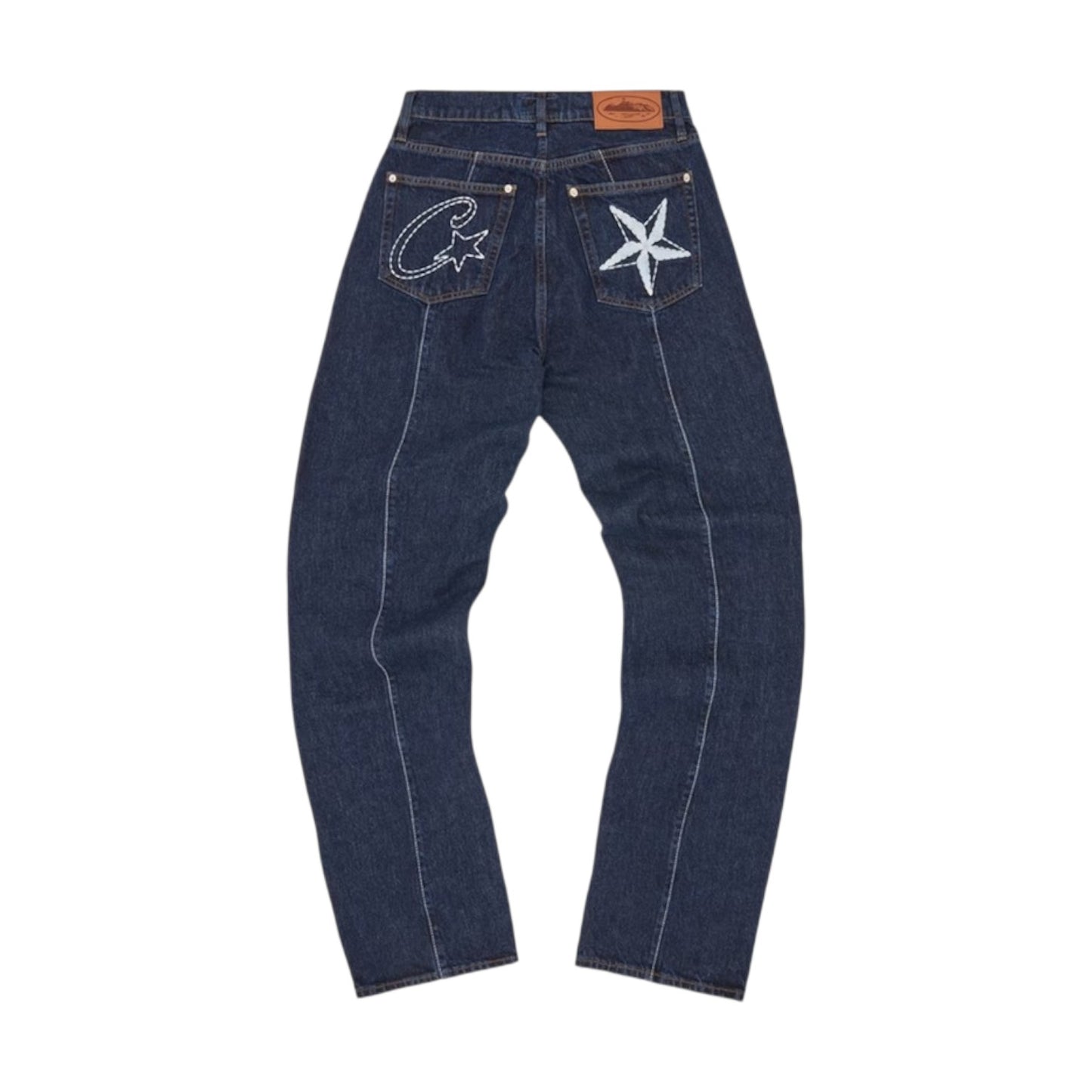 Corteiz C-Star Stitch-Down Jeans Dark Wash