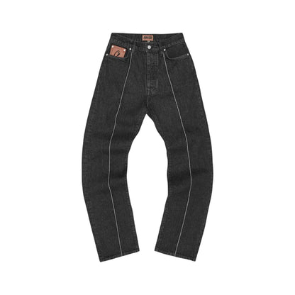 Corteiz C-Star Stitch-Down Jeans 'Black'