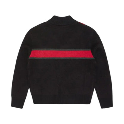 LUX KNIT ZIP UP [BLACK]