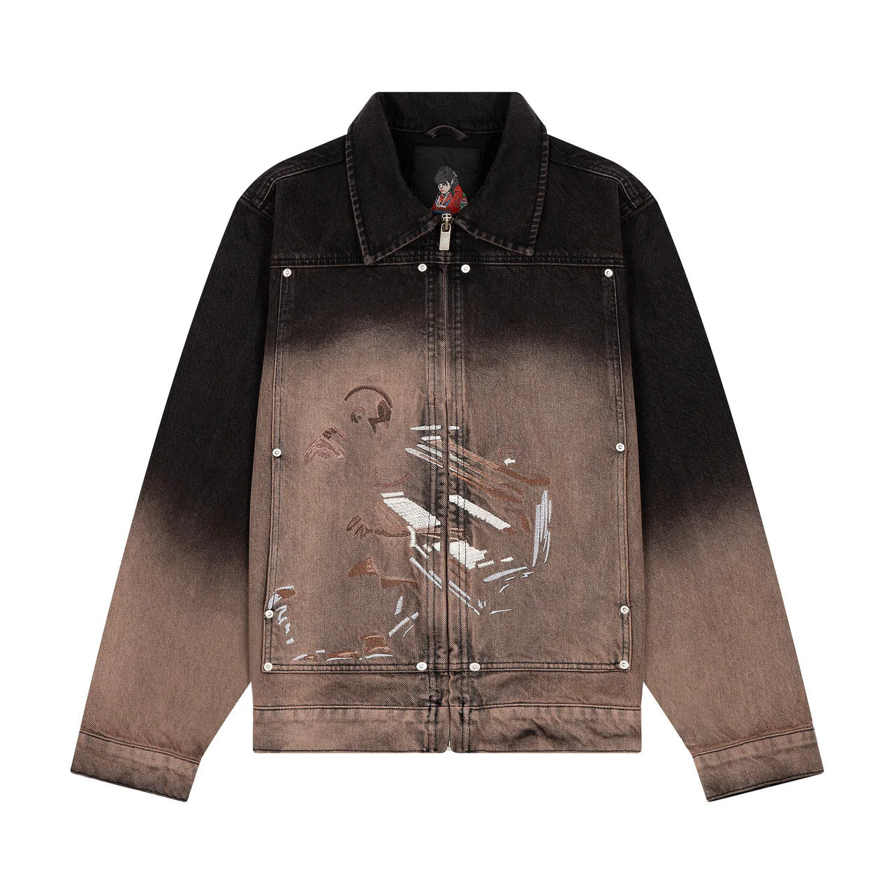 OFFCODE Jazz V2 Denim Jacket Black, front view