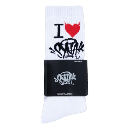 Syna World Socks Twin Pack I Heart Syna