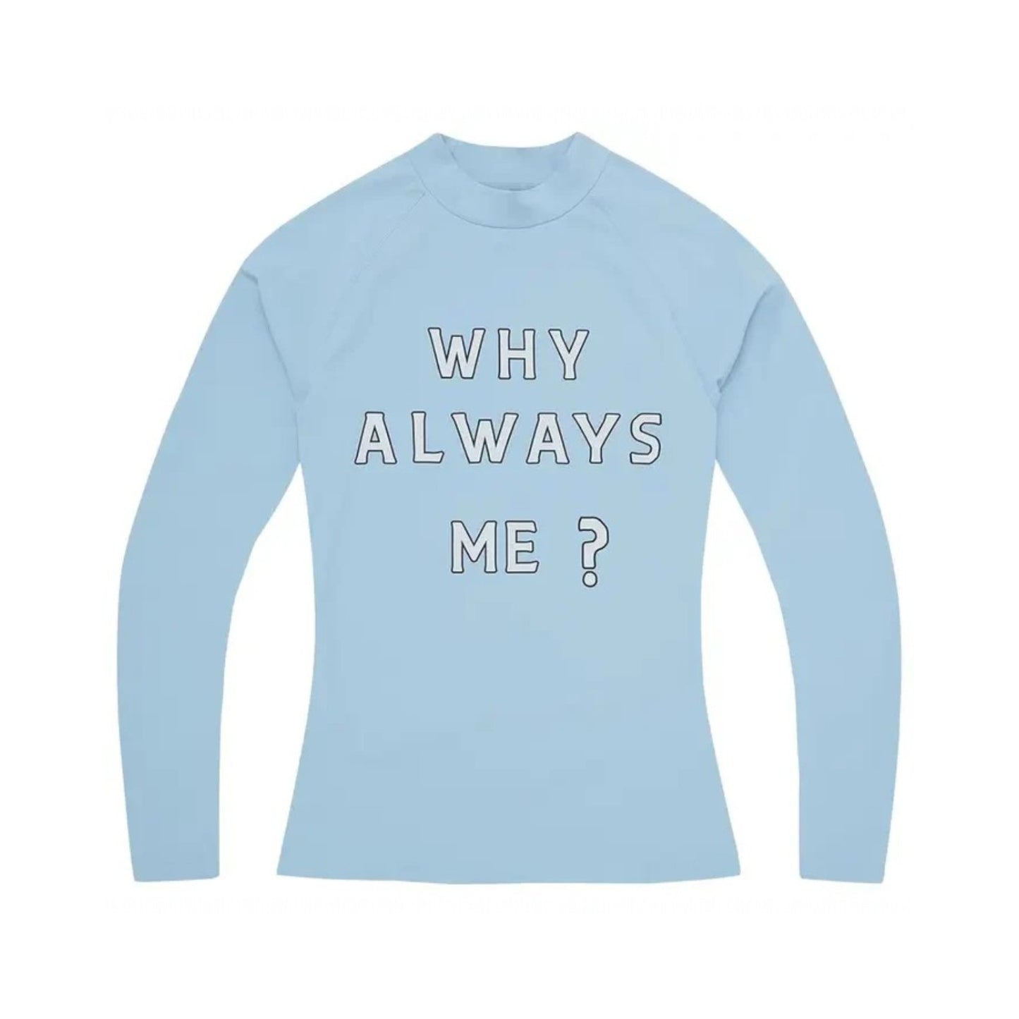 Why Always Me Compression Top 'أزرق بودرة'