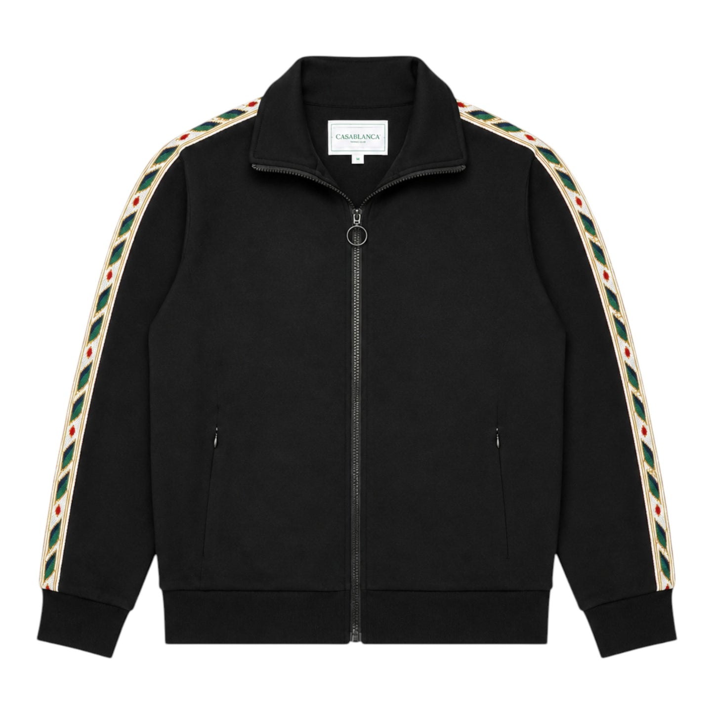 Casablanca Laurel Track Top - BLACK