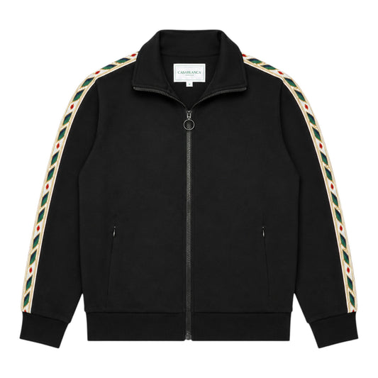 Casablanca Laurel Track Top - BLACK