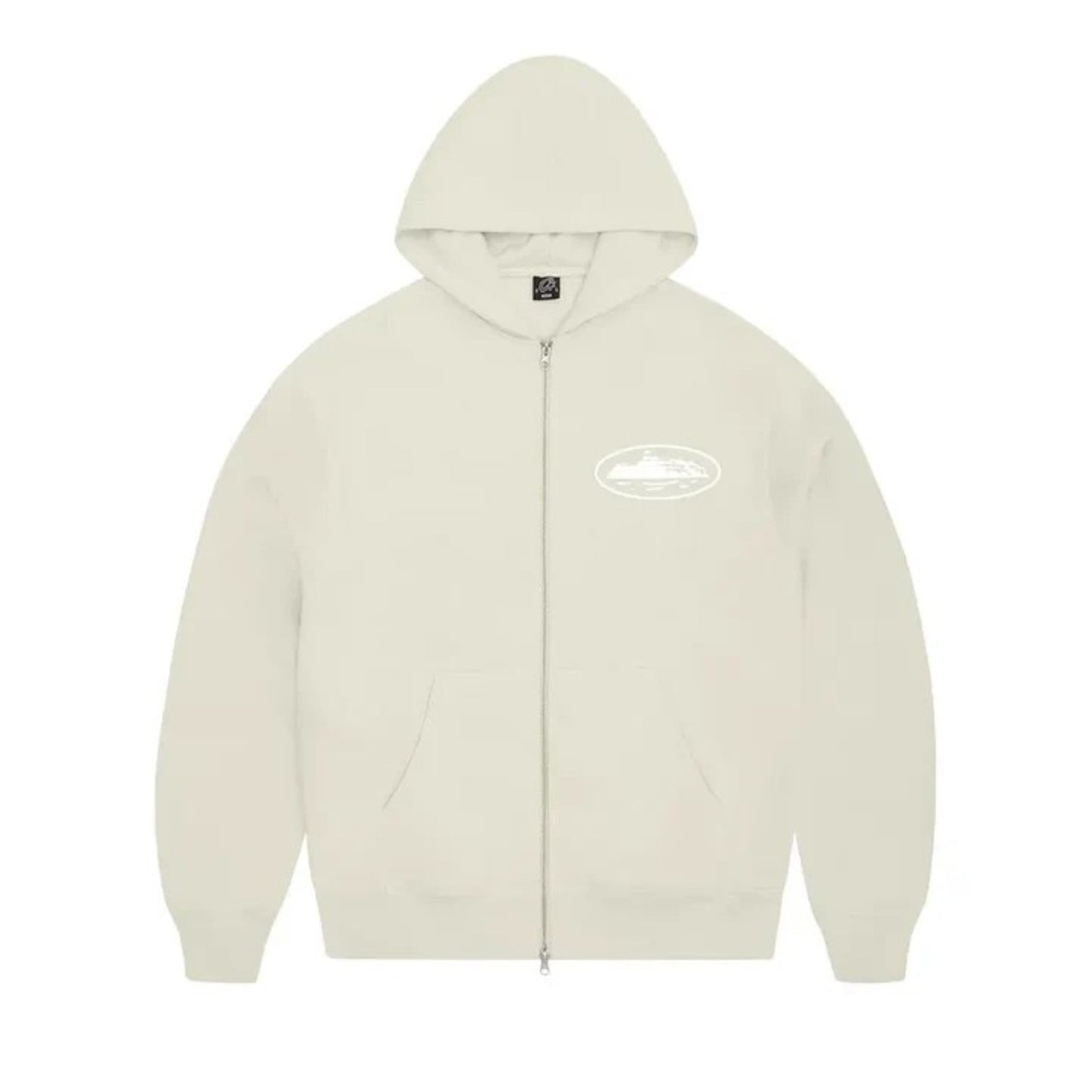OG Island Puff Print Hoodie Zip Up Off White
