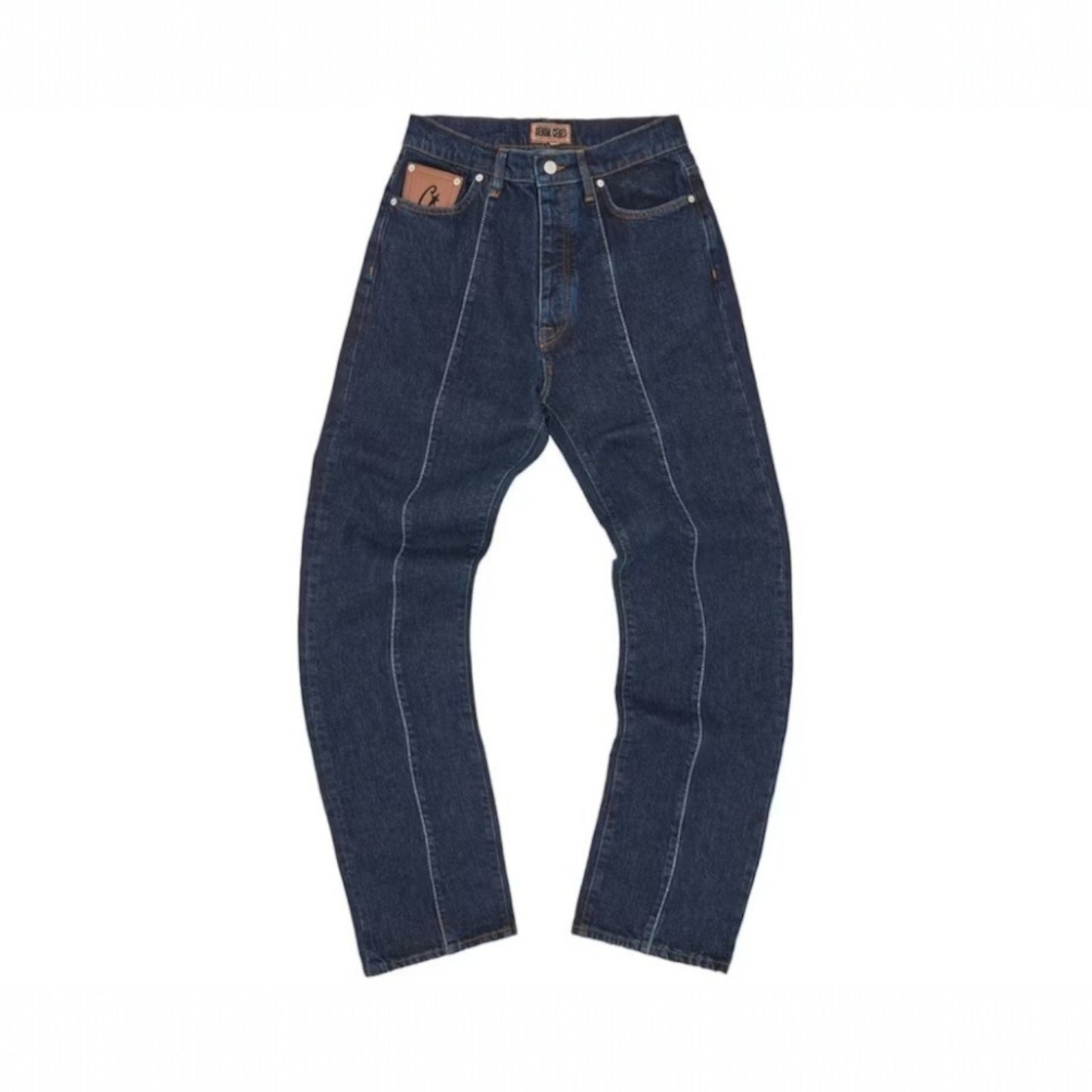 Corteiz C-Star Stitch-Down Jeans Dark Wash