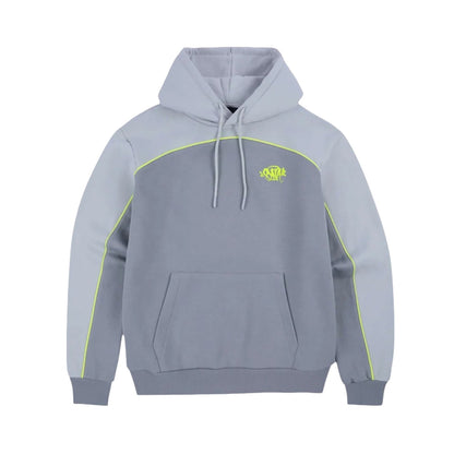 SYNA WORLD TEAM HOODIE - GREY / VOLT GREEN