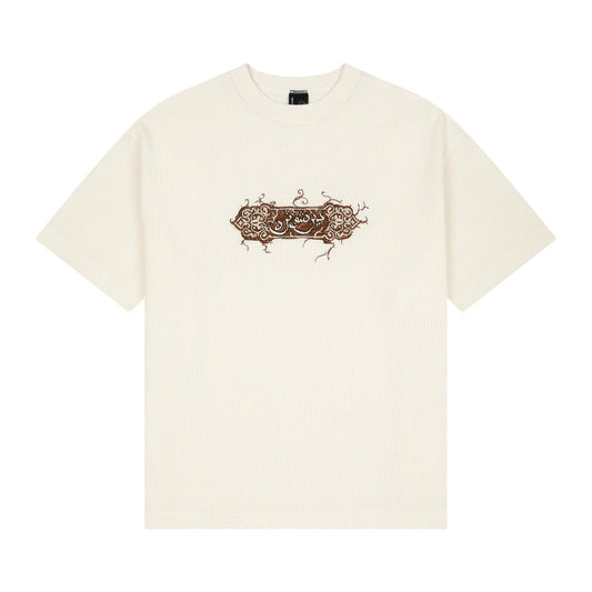 "aziza" waffle T Shirt ecru