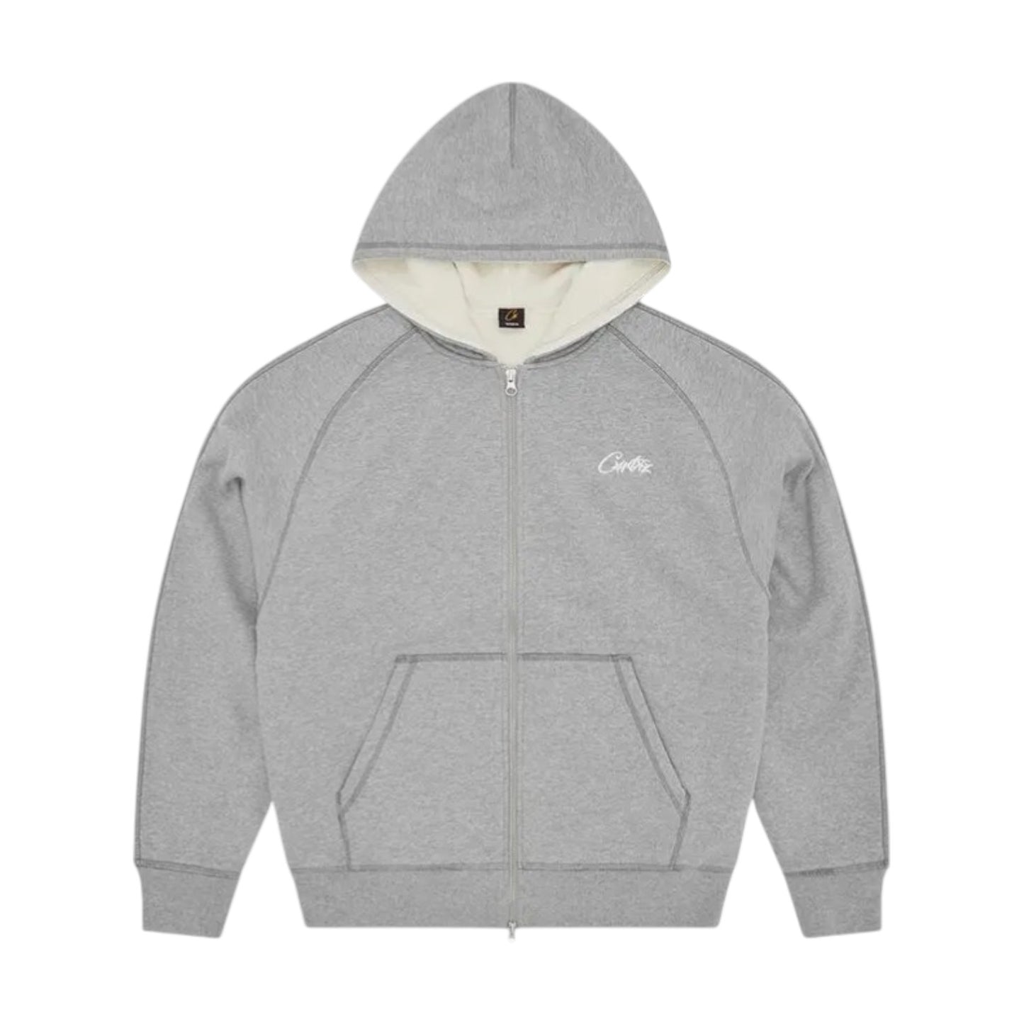Corteiz HMP Thermal Zip Hoodie 'Heather Grey'