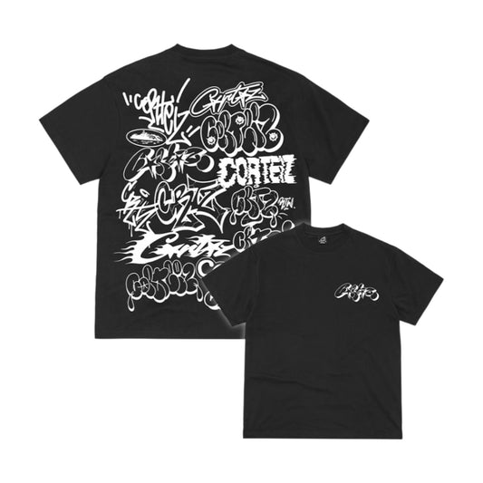 Corteiz Graffiti Tee Black