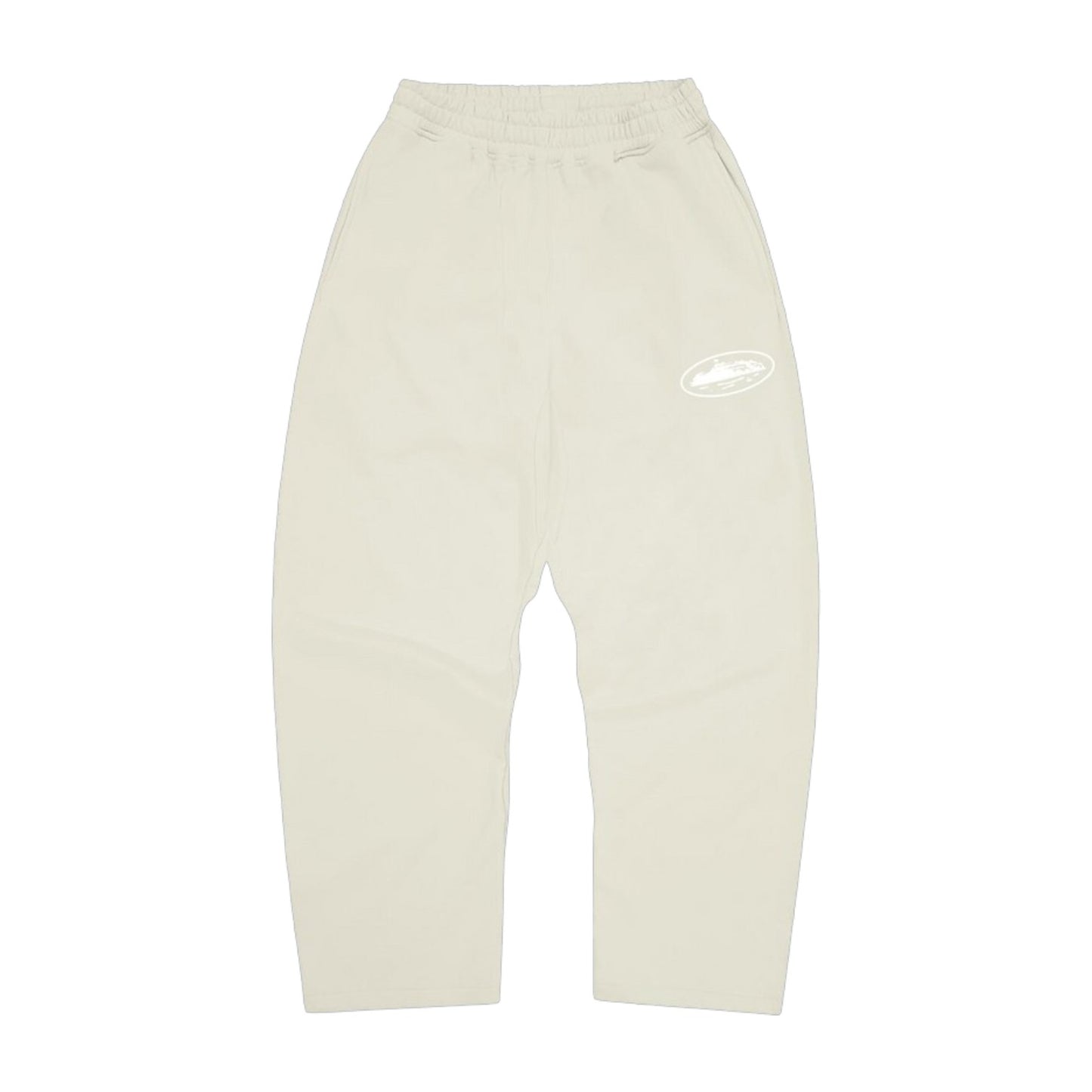 Corteiz Island Puff Print Open Hem Sweatpant 'Off White'