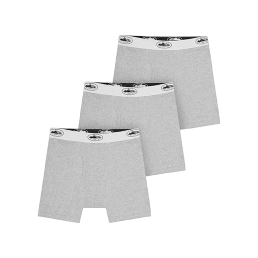 GREY ALCATRAZ BOXERS [3 PACK]