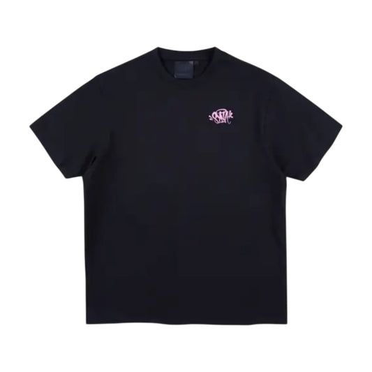 SYNA CORE EMBROIDERED T-SHIRT BLACK/PINK