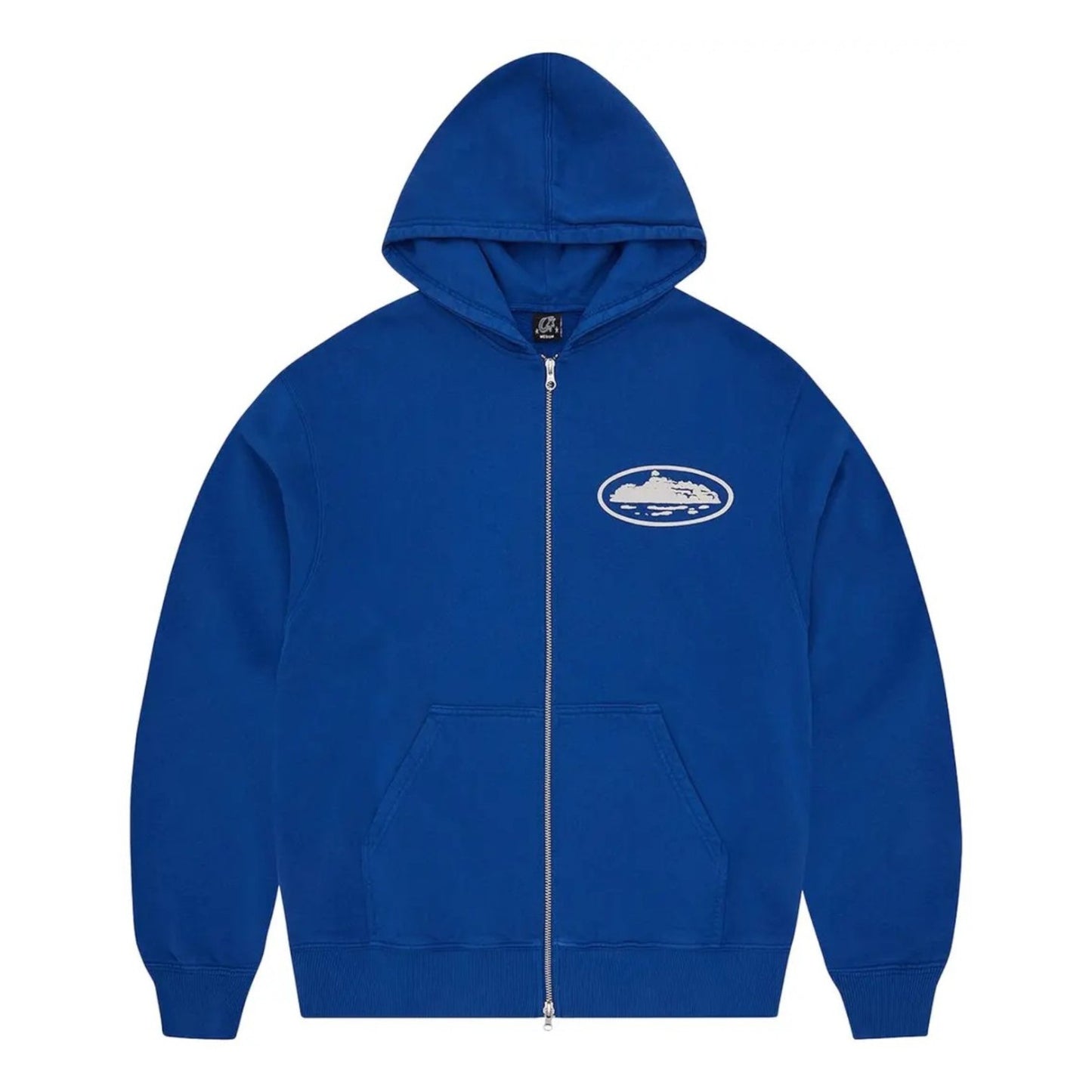 Hoodie Zip Up OG Island Puff Print Washed Royal