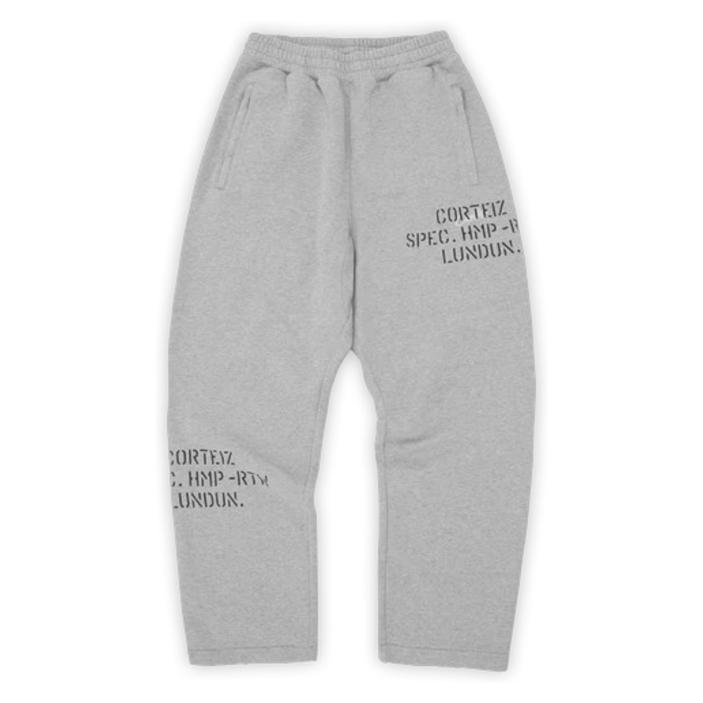 Corteiz HMP Stencil Open Hem Pant Light Heather