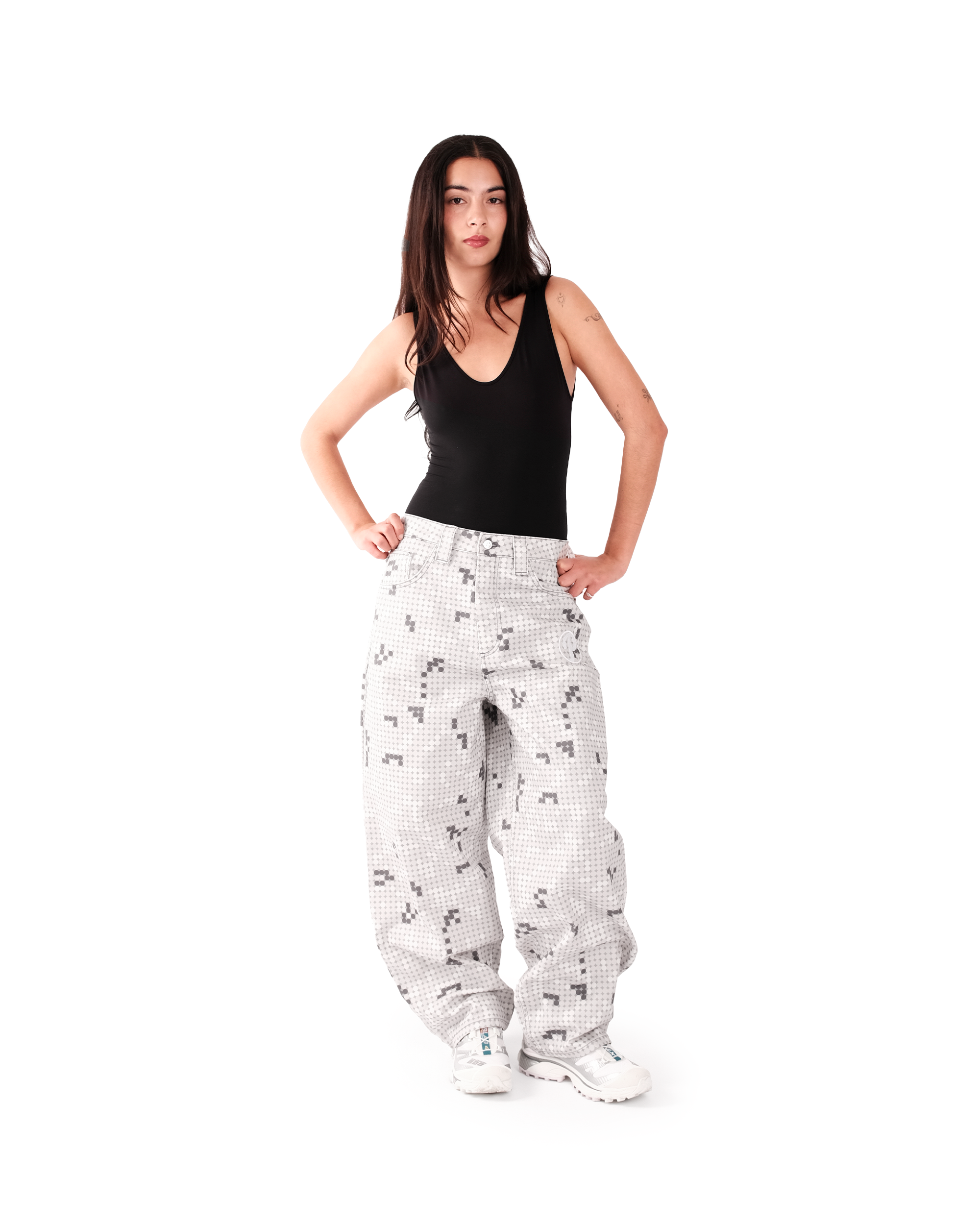 OFFCODE Grey Dot Bonkers Denim