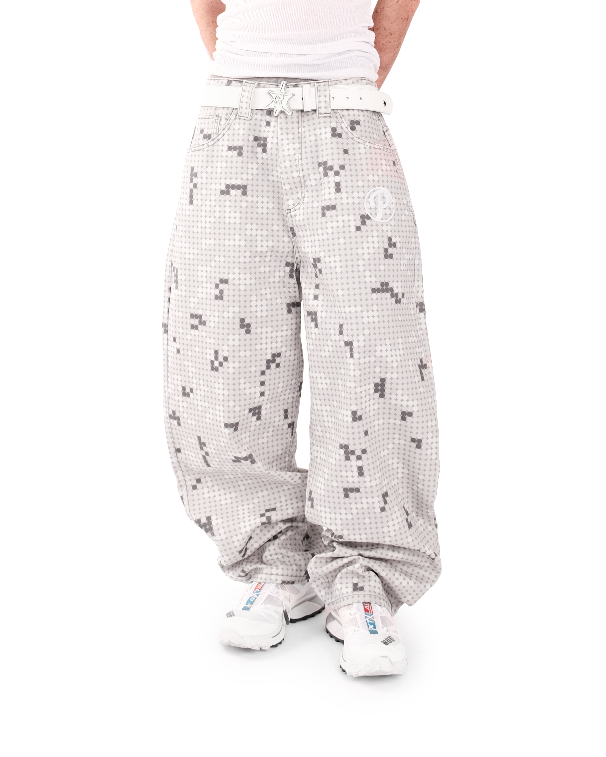 OFFCODE Grey Dot Bonkers Denim