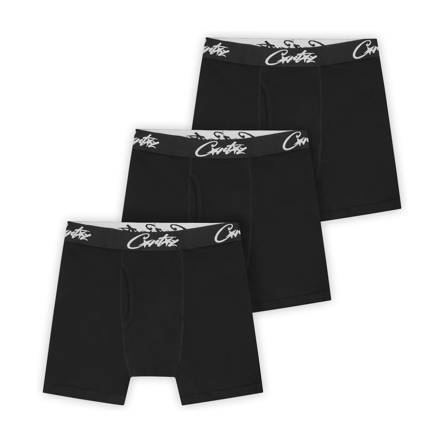 OFFCODE Black Allstarz Boxers 3 Pack, front view
