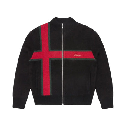 LUX KNIT ZIP UP [BLACK]