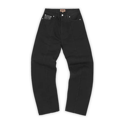 Corteiz C-Star Stitch-Down Jeans Triple Black