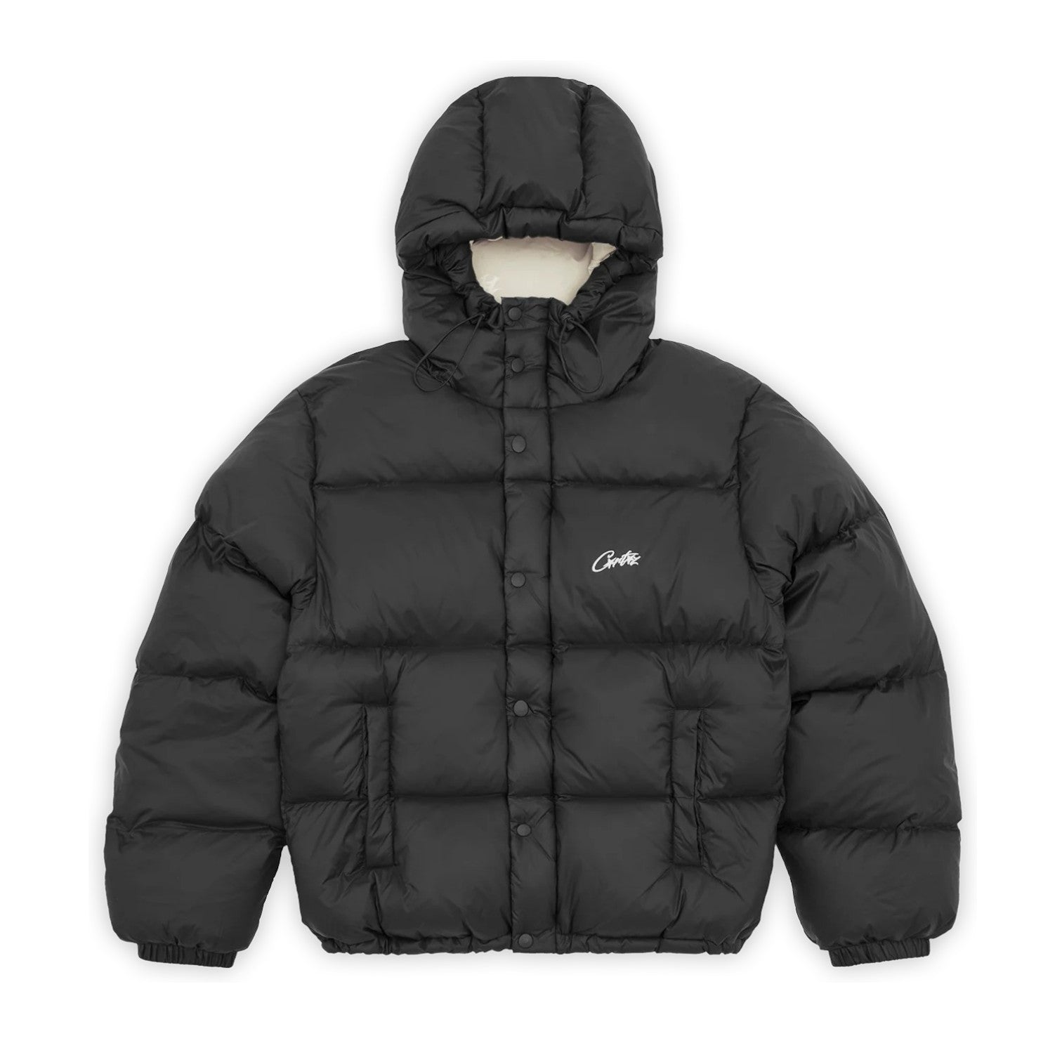 Corteiz Bolo Jacket V2 Black/Cream, front view