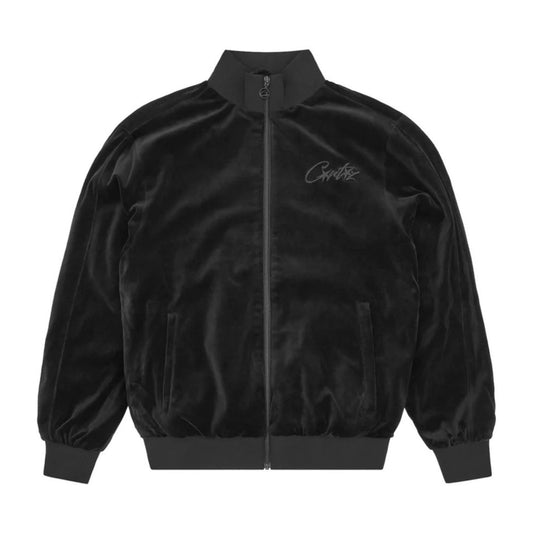 Corteiz VVS Velour Jacket Triple Black