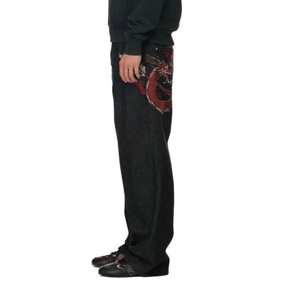 "yakuza" raw Denim black