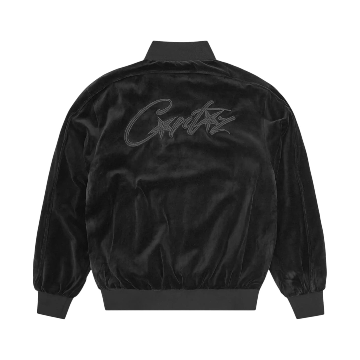 Corteiz VVS Velour Jacket Triple Black
