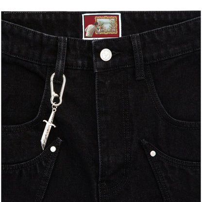 Blossom Black Denim