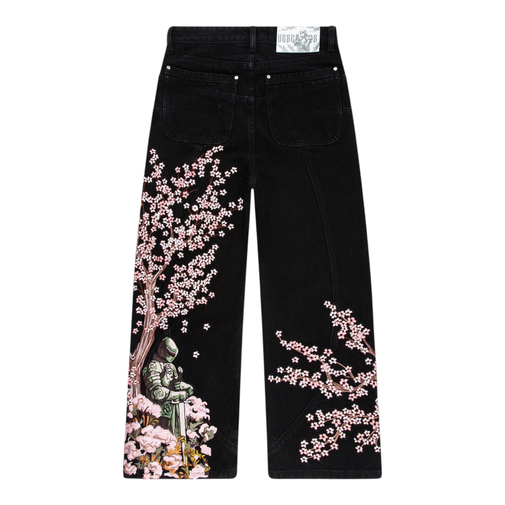 Blossom Black Denim