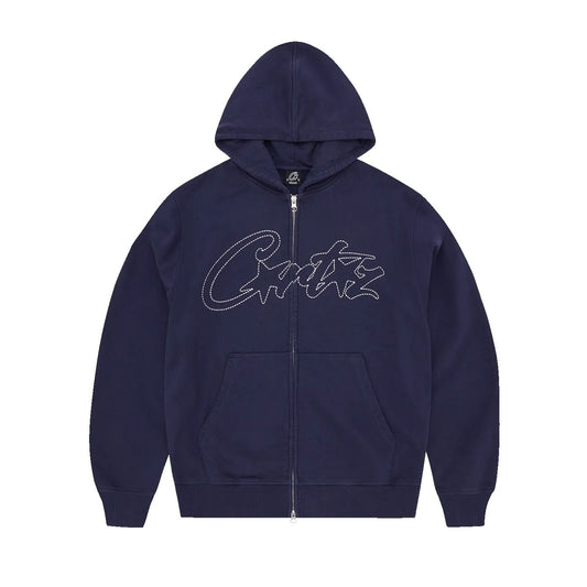 THICK STITCH ALLSTARZ ZIP HOODIE [NAVY]