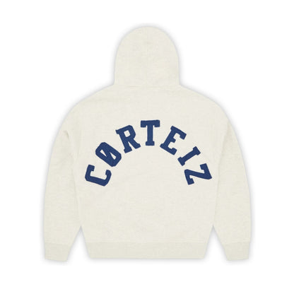 Corteiz Colly Arch Zip Hoodie Light Heather Grey