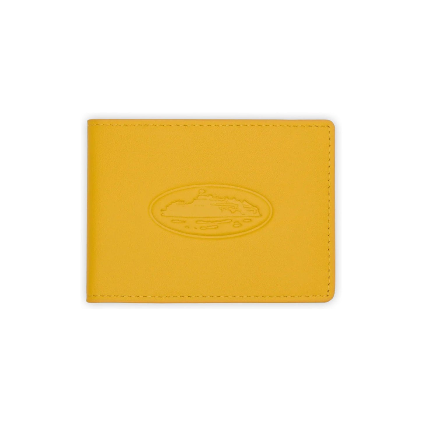 ISLAND LEATHER CARD HOLDER [BLACK - YELLOW]