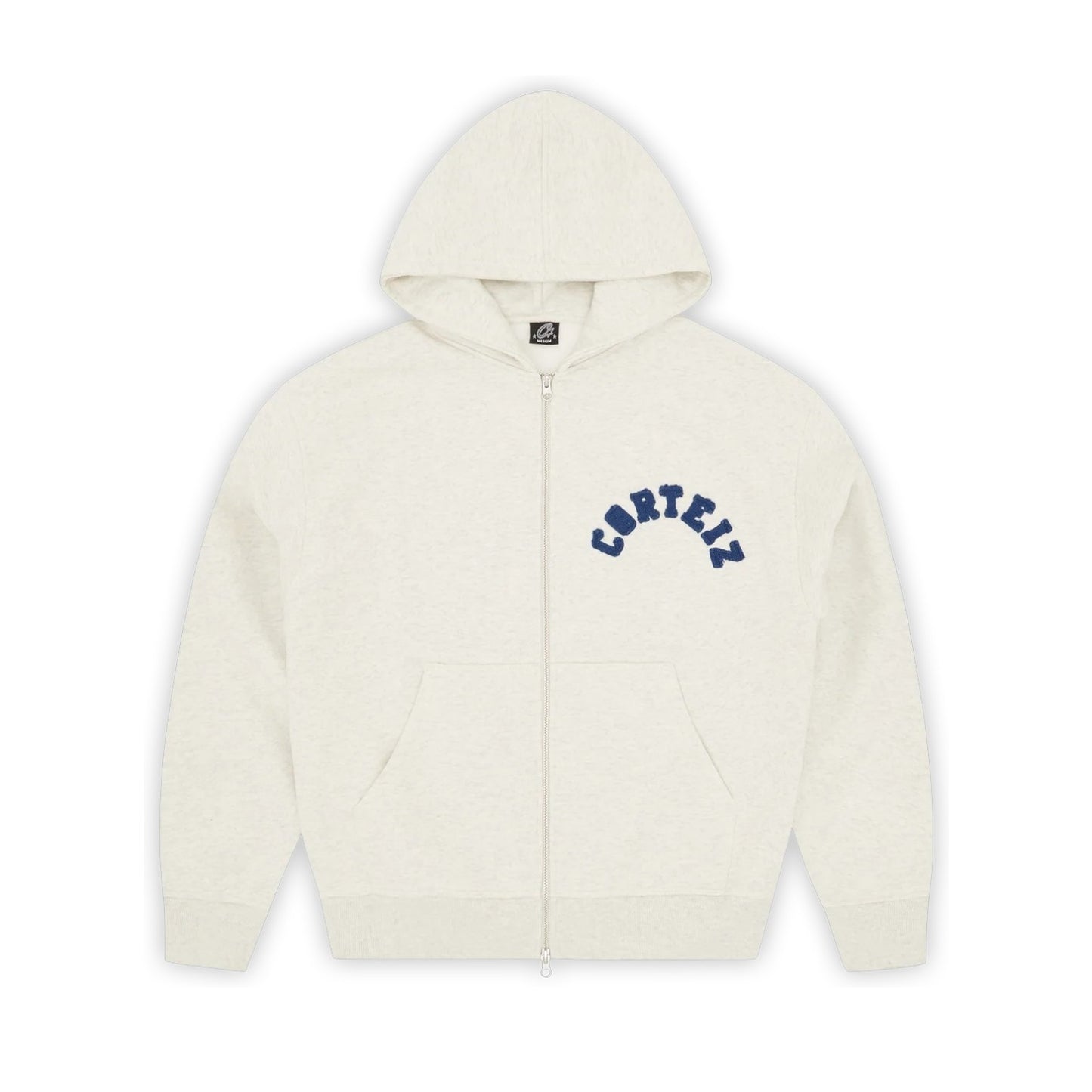 Corteiz Colly Arch Zip Hoodie Light Heather Grey