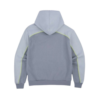 SYNA WORLD TEAM HOODIE - GREY / VOLT GREEN