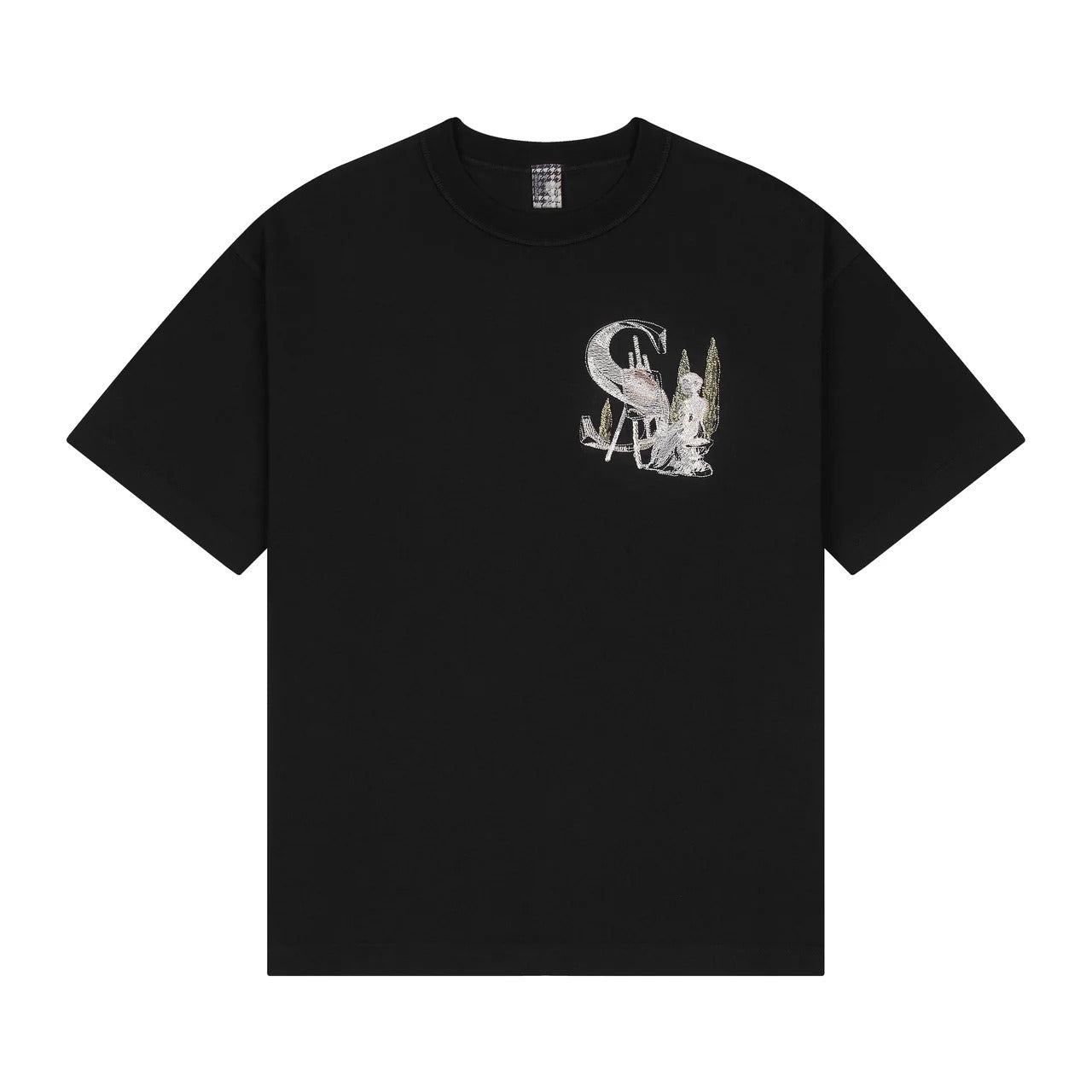 OFFCODE Gallery t-shirt in anthracite grey, front view