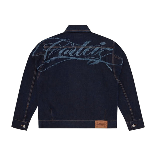 Corteiz Type II Frayed Denim Jacket 'Indigo'