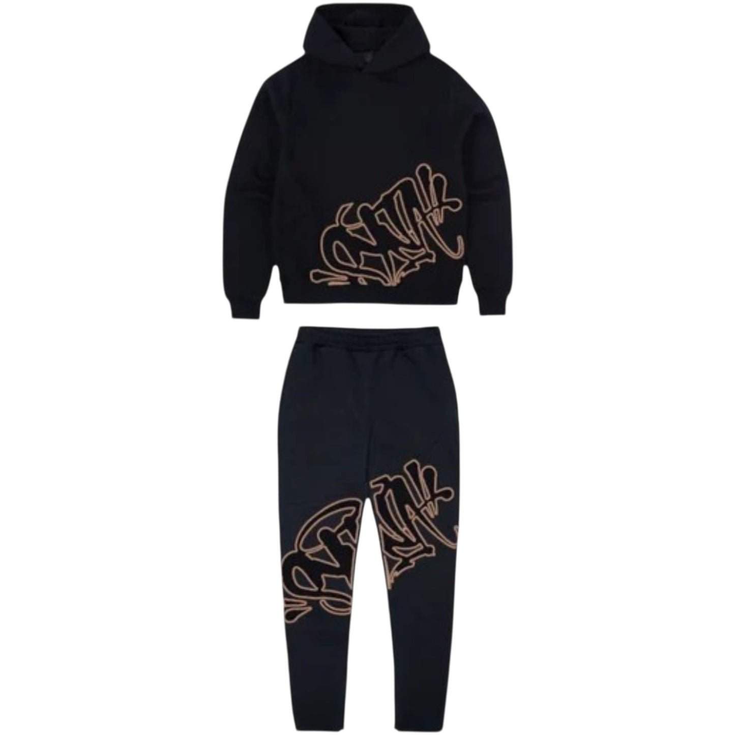 Syna World "Can't Rush Greatness" Slice Tracksuit (Black/Rose Gold)