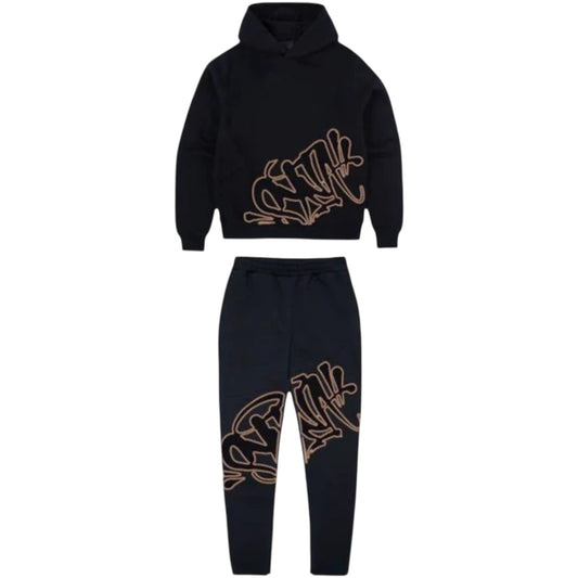 Syna World "Can't Rush Greatness" Slice Tracksuit (Black/Rose Gold)