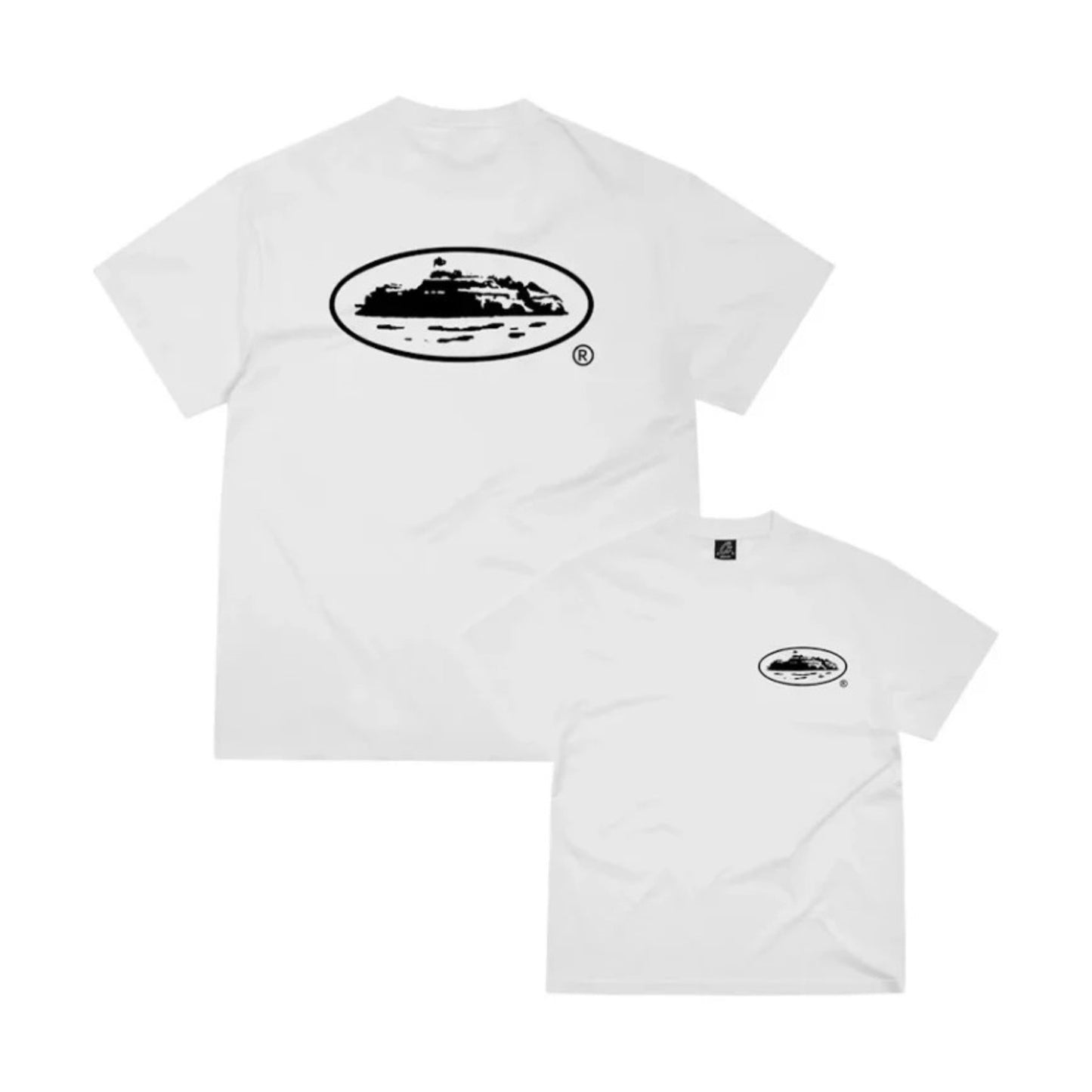 Corteiz OG Island Tee White - Black