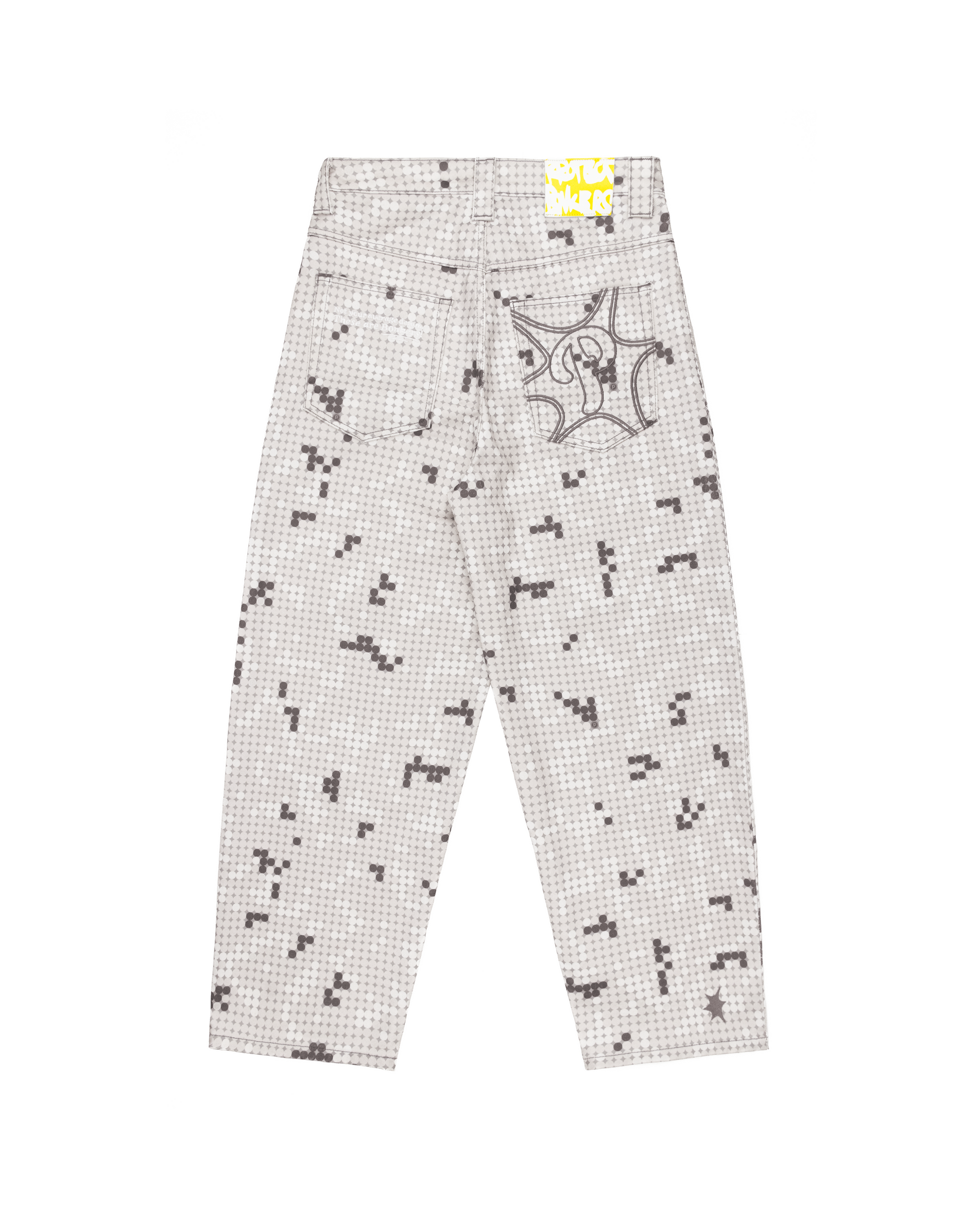 GREY DOT BONKERS DENIM