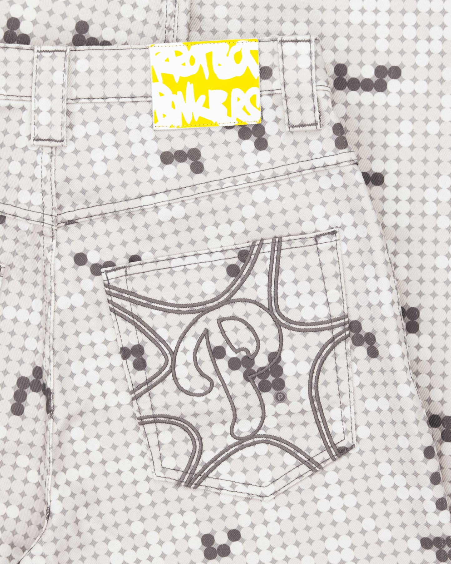 GREY DOT BONKERS DENIM