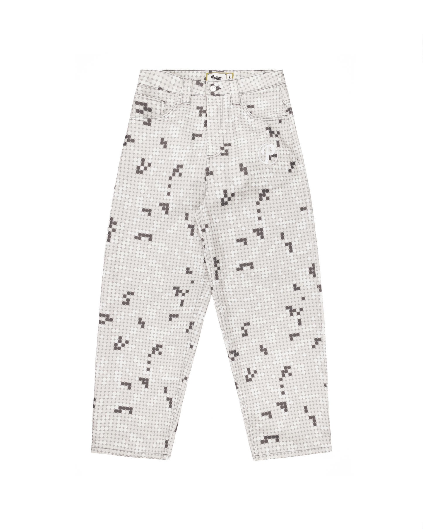 GREY DOT BONKERS DENIM